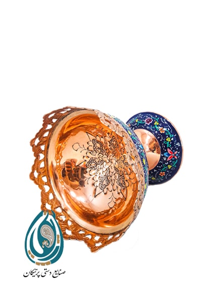 فروش عمده و تکی آجیل خوری 13 سانتی متری از جنس مس و پرداز