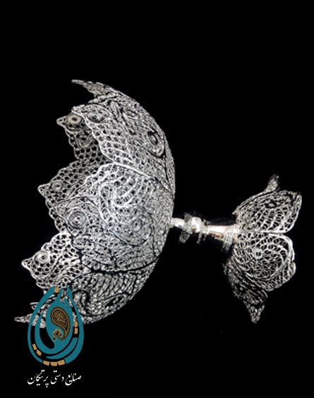 آجیل خوری ملیله کاری نقره و مس در پرتیکان آرت