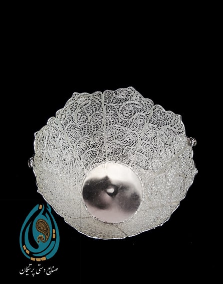 سطل ملیله کاری ظریف با طراحی زیبا