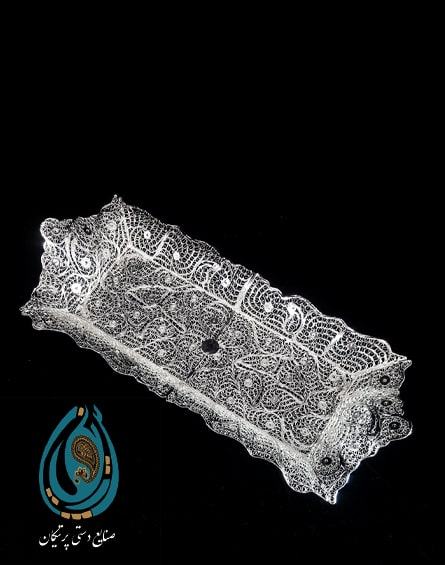 رولت خوری زیبا و ظریف لبه تاجی ملیله کاری شده