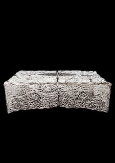 جعبه دستمال کاغذی مستطیل ملیله کاری