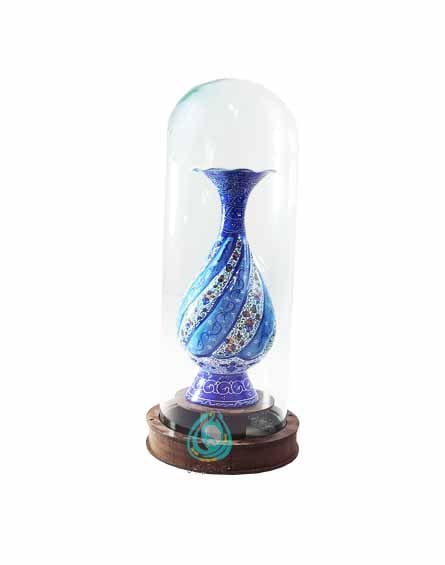 قیمت مناسب گلدان صراحی 20 مینا کاری بسیار نفیس همراه باکس حبابی