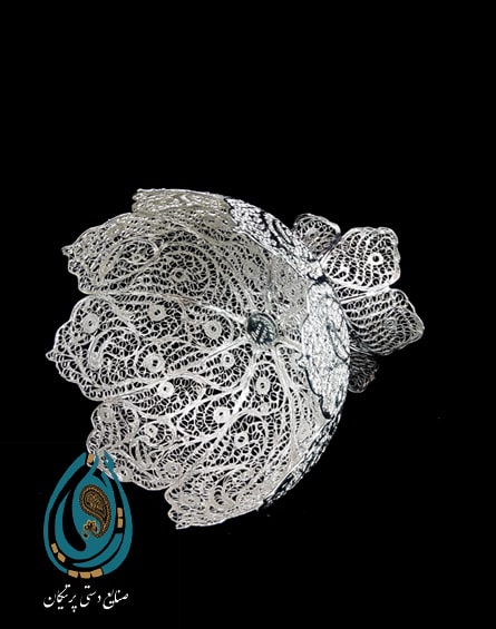 قیمت کاسه زیبای ملیله کاری شده نقره و مس