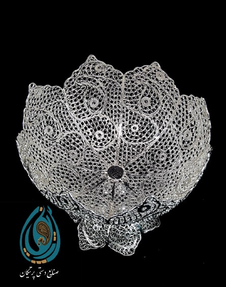 پرفروش ترین کاسه آجیل خوری نقره و مس ملیله کاری شده