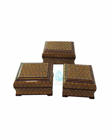فروش سری سه تایی جعبه خاتم کاری