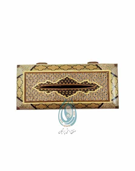 قیمت جا دستمال کاغذی خاتم کاری از جنس چوب اعلا