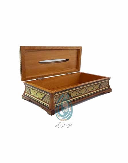 فروش جا دستمال کاغذی نفیس خاتم کاری شده اعلا