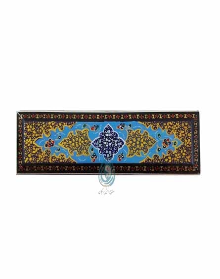 فروش قلمدان لولایی خاتم کاری شده طرح تذهیب