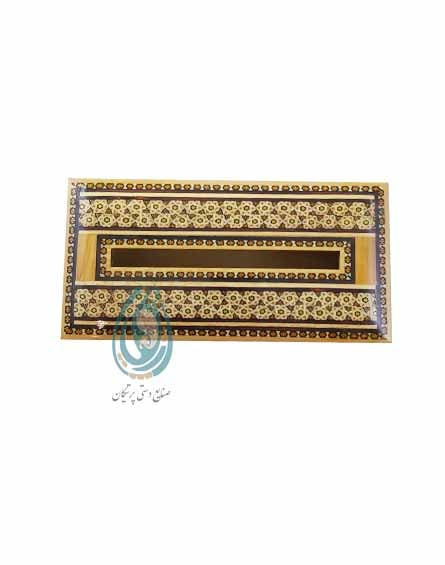 فروش جا دستمال کاغذی نفیس خاتم کاری استخوانی