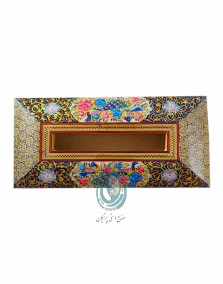 فروش جا دستمال کاغذی طرح تذهیب خاتم کاری شده