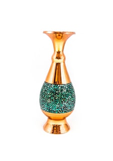 گلدان صراحی 14 فیروزه کوبی پرتیکان