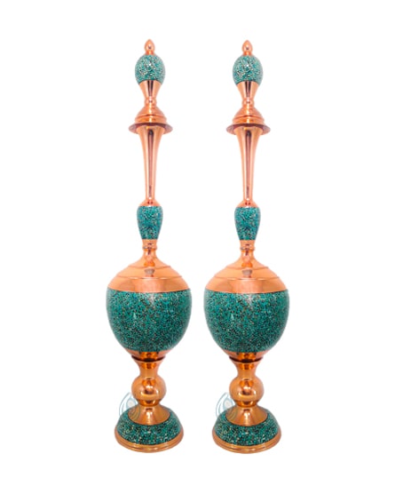 فروش ست تنگ شاهی بزرگ فیروزه کوبی شده