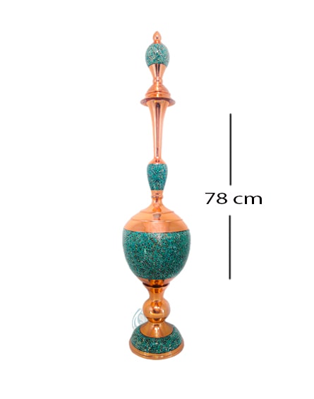 خرید سرویس تنگ و سنگاب فیروزه کوبی شده در پرتیکان آرت