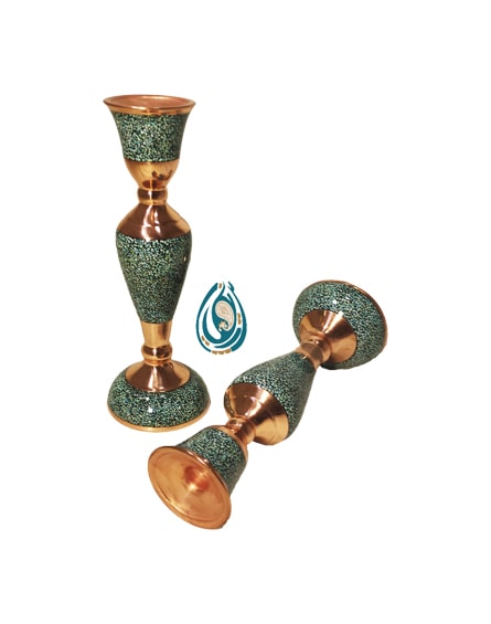 شمعدان بزرگ مس و پرداز