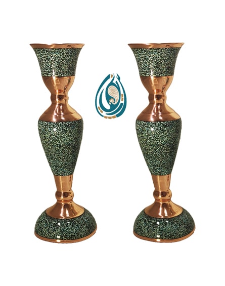 شمعدان بزرگ مس و پرداز